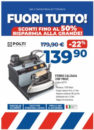 FERRO PROFESSIONALE POLTI 2HP